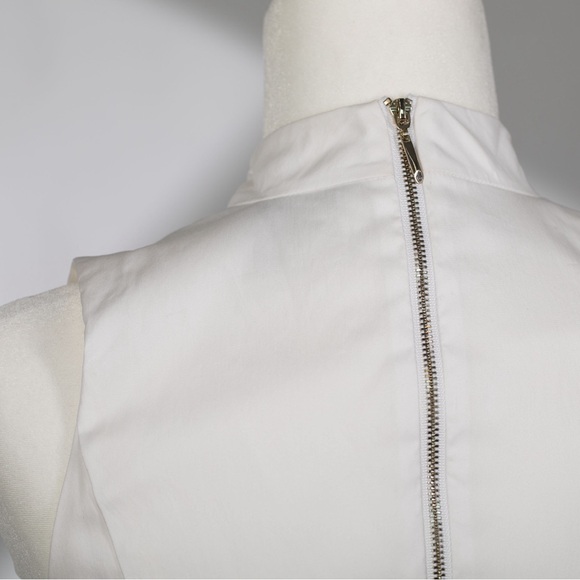 White House Black Market Peplum Top with Zipper Back, Size 6/Small (Never Worn) - Picture 5 of 8